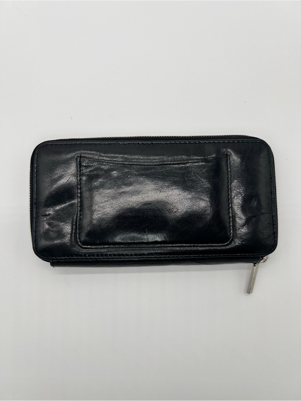 Hobo The Original Black Leather Zip Wallet